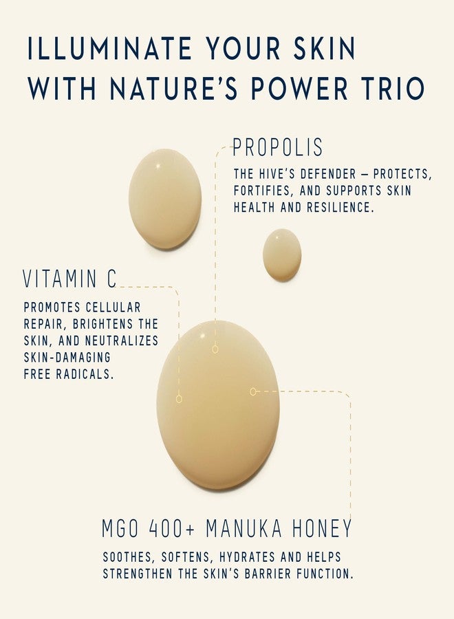 Manuka Health Daily Restorative Face Serum with Vitamin C, Manuka Honey & Propolis –30 ml / 1.01 oz – Clinically Proven Brightening Serum with Hyaluronic Acid Improves Radiance & Skin Health - Image 5